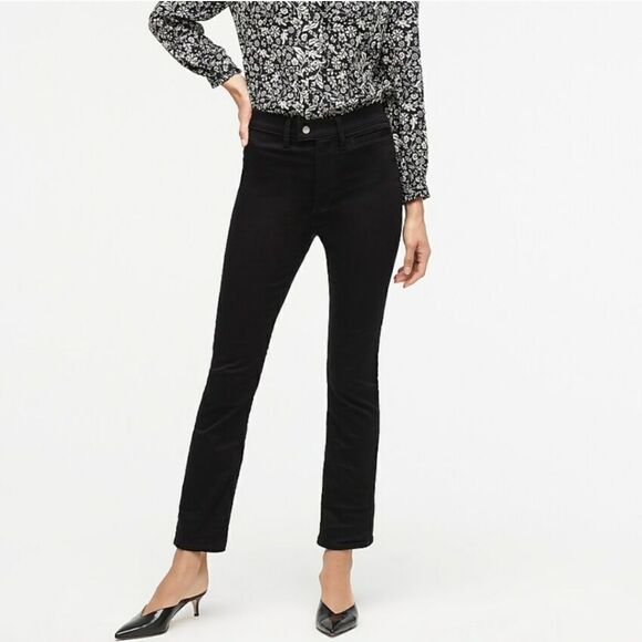 J. Crew Demi-boot crop trouser jean in black women's size 29‎ career minimalist - Picture 1 of 9